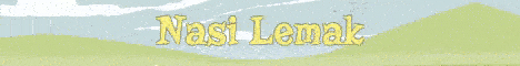 Nasi Lemak Minecraft Banner