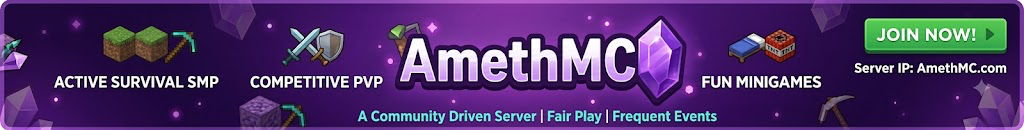 AmethMC - A new experience Banner