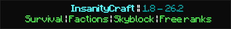 InsanityCraft Banner
