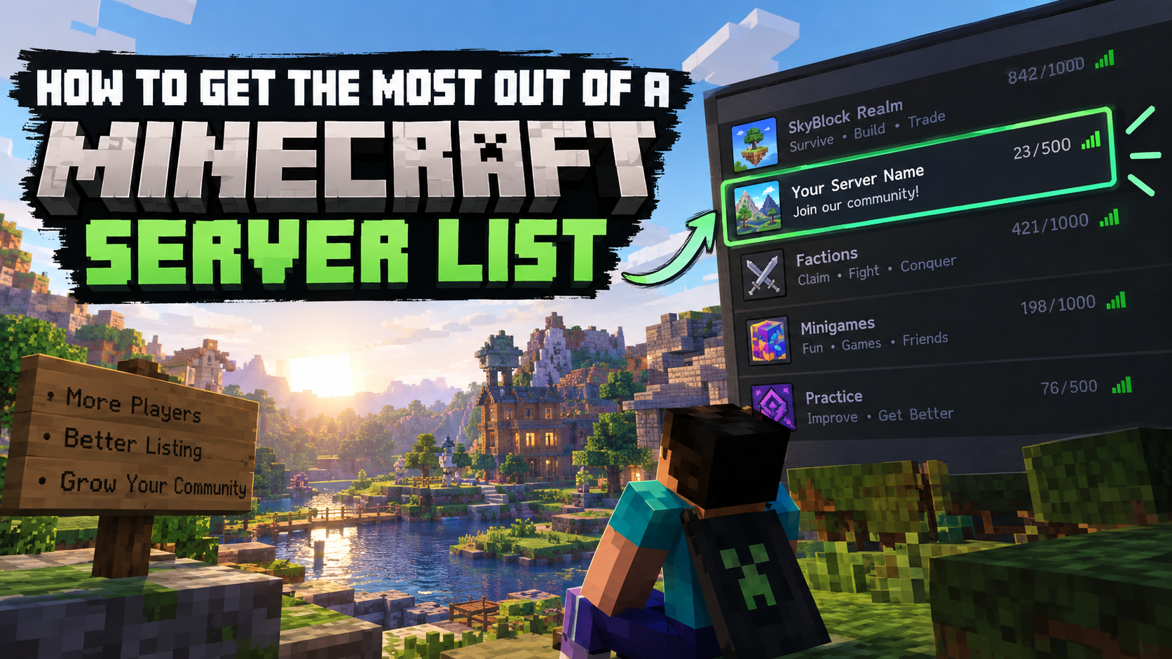 How to use minecraft server lists to your advantage